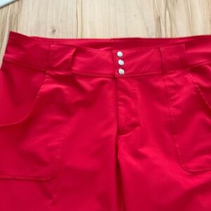 JOFIT $109 NWOT Red Golf Pants Belt Loops Pockets Lightweight Stretch Size 12